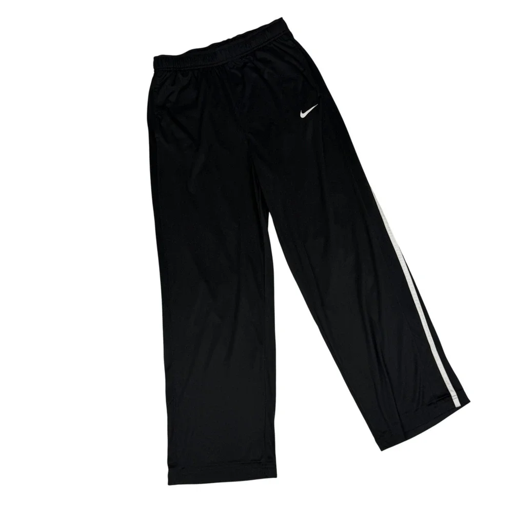 Nike Dri-FIT Track Pants Youth XL Black Athletic Training Jogger Straight Leg
